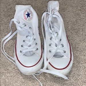 High top white converse